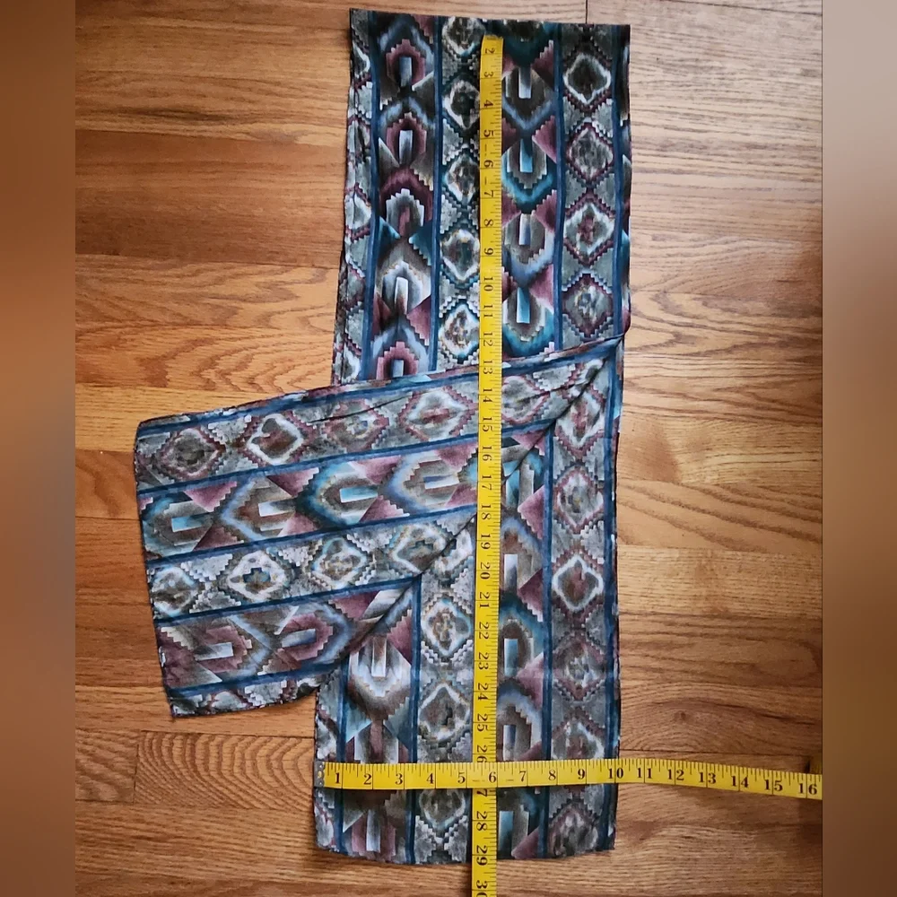 Southwestern Pattern Satin Scarf